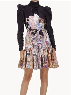 RARE Zimmermann NWT
Celestial Silk Mini Dress Size 1
Aus 10 US 6